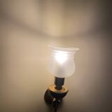 Art deco torchiere wall light