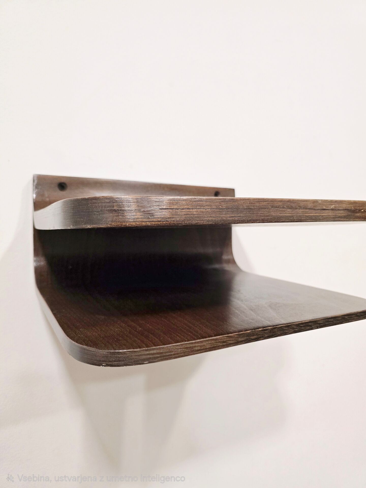 60s Floating Wall Shelf – Mid-Century Plywood