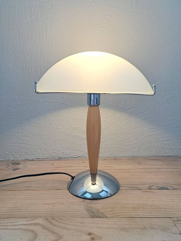 Lampe de Bureau Paquebot Champignon 1980 vintage midcentury Art Déco