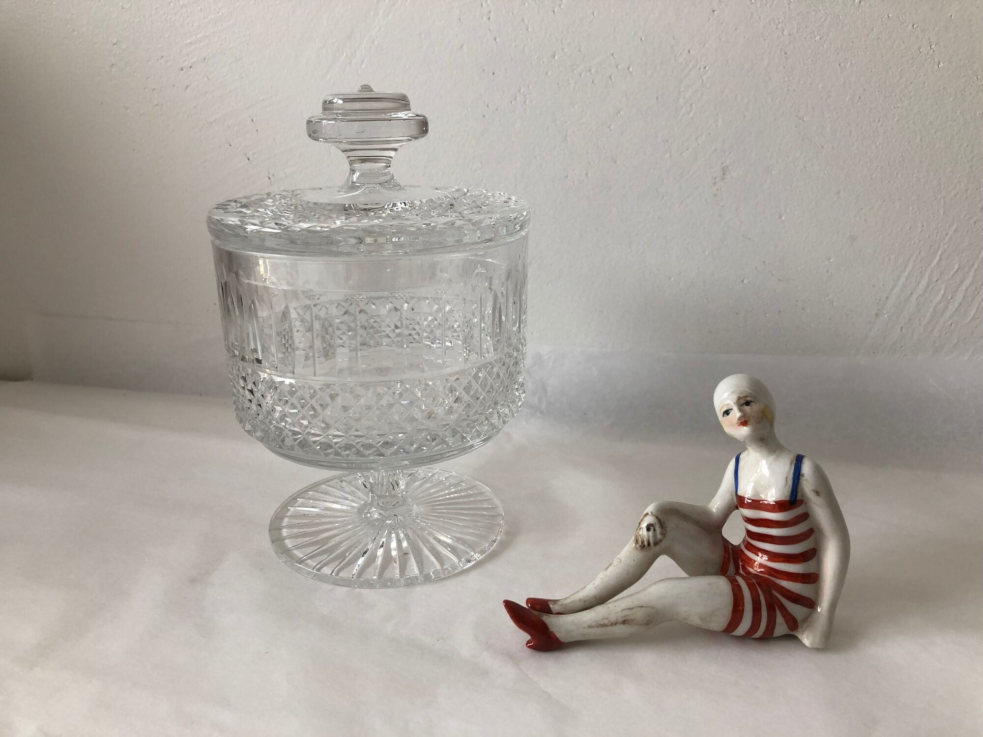 Early XXth Baccarat Crystal candy box