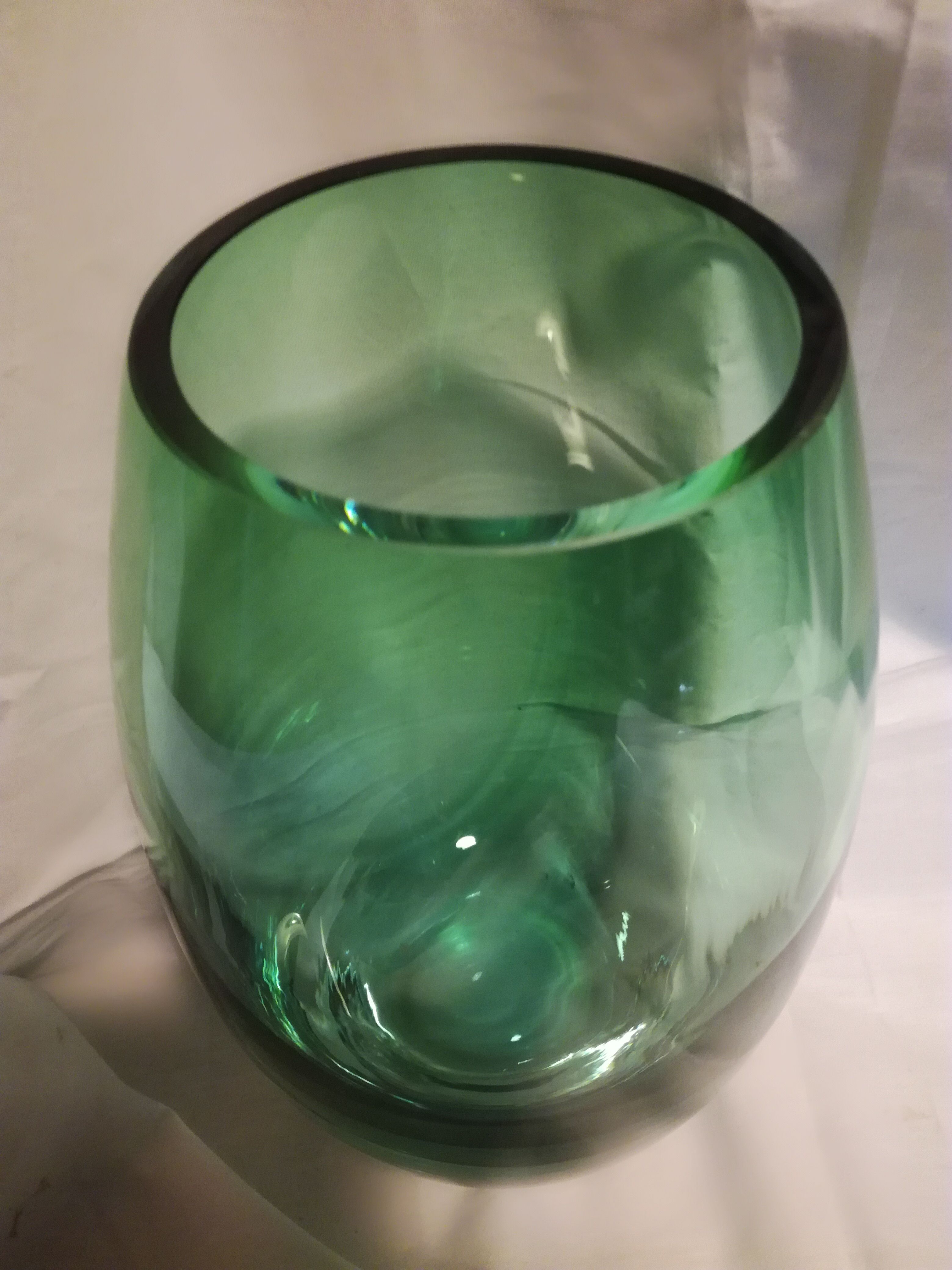 Green vase