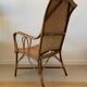 Old rattan armchair