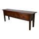 Antique french rustic farmhouse fruitwood & oak side table