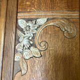 Armoire bois vintage art déco miroir