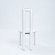 Italian Ycami white leather sculptural highback chairs, 1980s