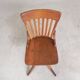 Oak office chair, workshop chair, adjustable height, 1930s