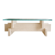Table basse en travertin 'BERLIN'