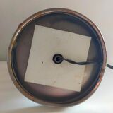 Vintage metal chrome spiral lamp foot