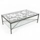 Wrought iron coffee table - Old Parisian balcony railing
