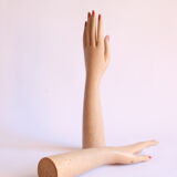 Wooden glove display mannequin hands, 1930s, set of 2.