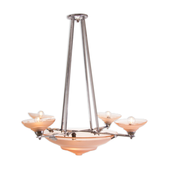 Art deco Muller Freres chandelier