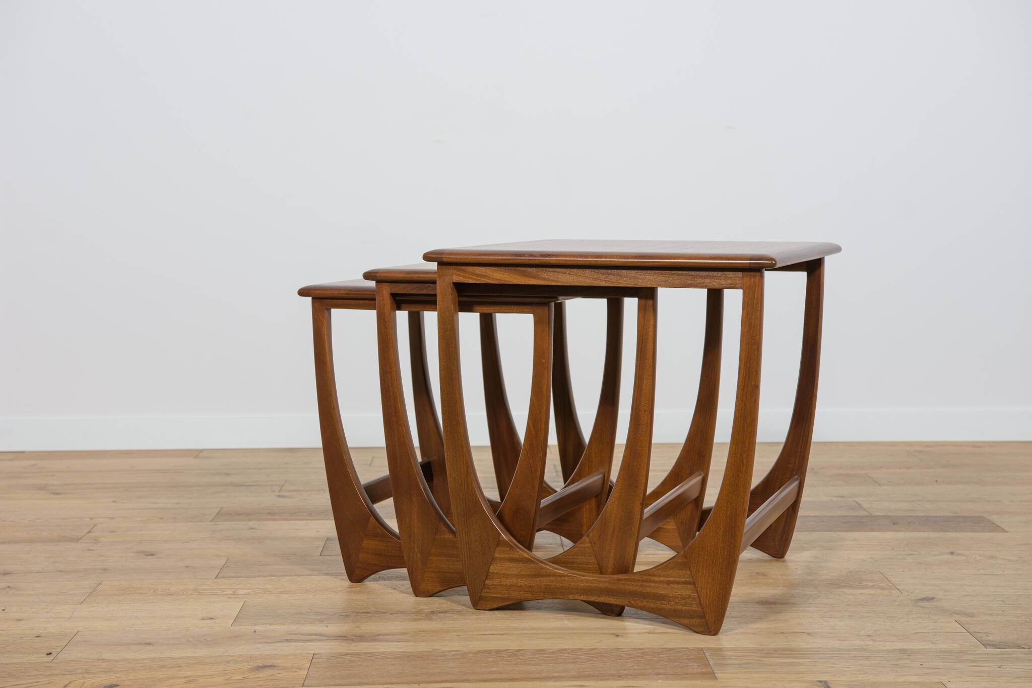 Mid-Century Teak Nesting Tables by V. Wilkins for G-Plan, United Knigdom, 1970s, Set of 3