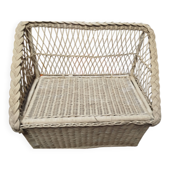 Banc coffre en rotin