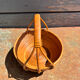 Rare wrapped rattan basket, in the style of Gabriella Crespi / Vivai del Sud.