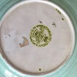 Longwy Chinoisant dish/Art Deco/Emerald green enamels/M.P Chevallier/XXth