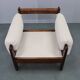 Mid-century restored bouclé armchair, Czechoslovakia 1970s