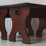 2 Tabourets / bancs de ferme XS en bois massif ancien