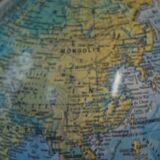 Congo zaire vintage world map globe
