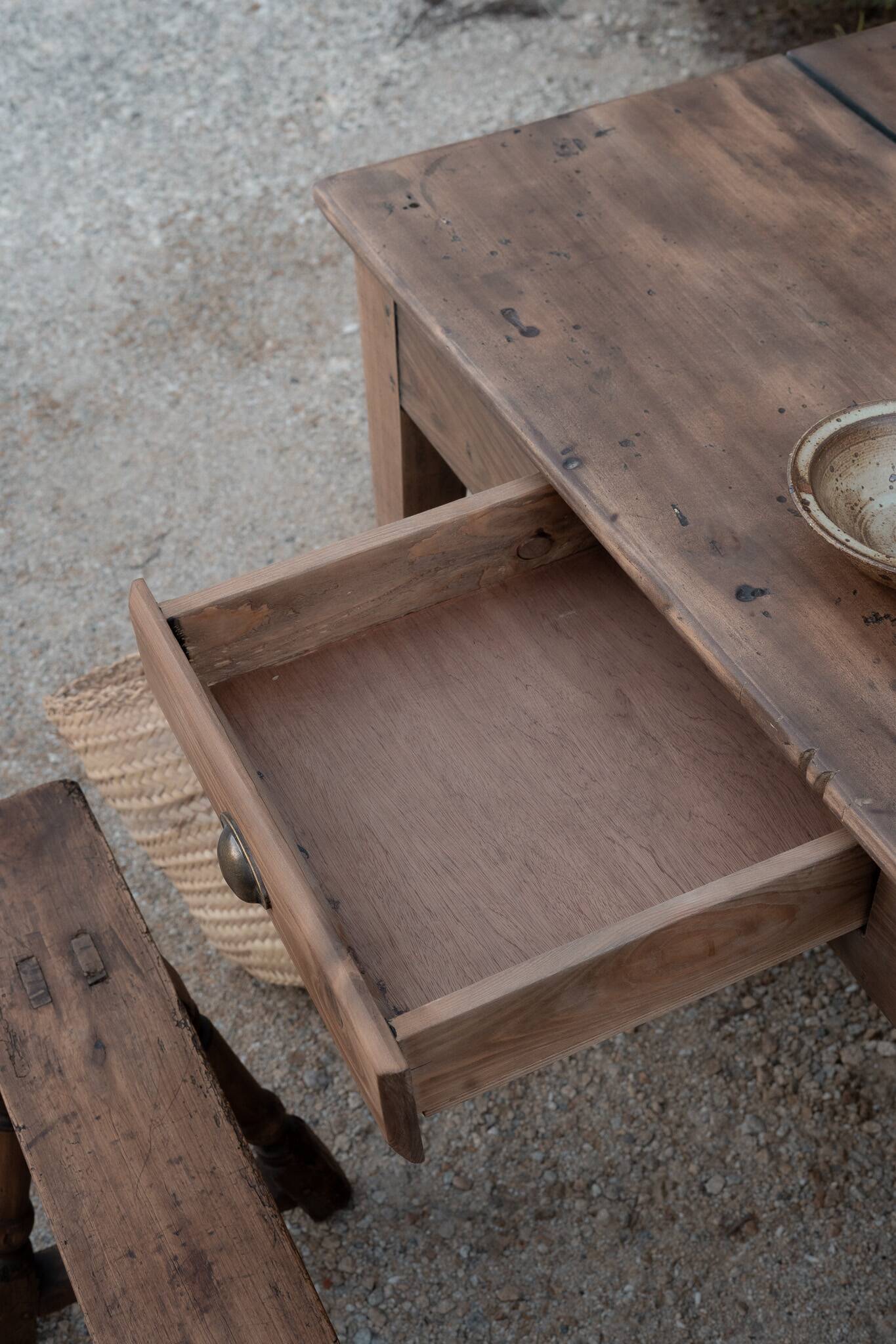 Renovated rustic farmhouse table