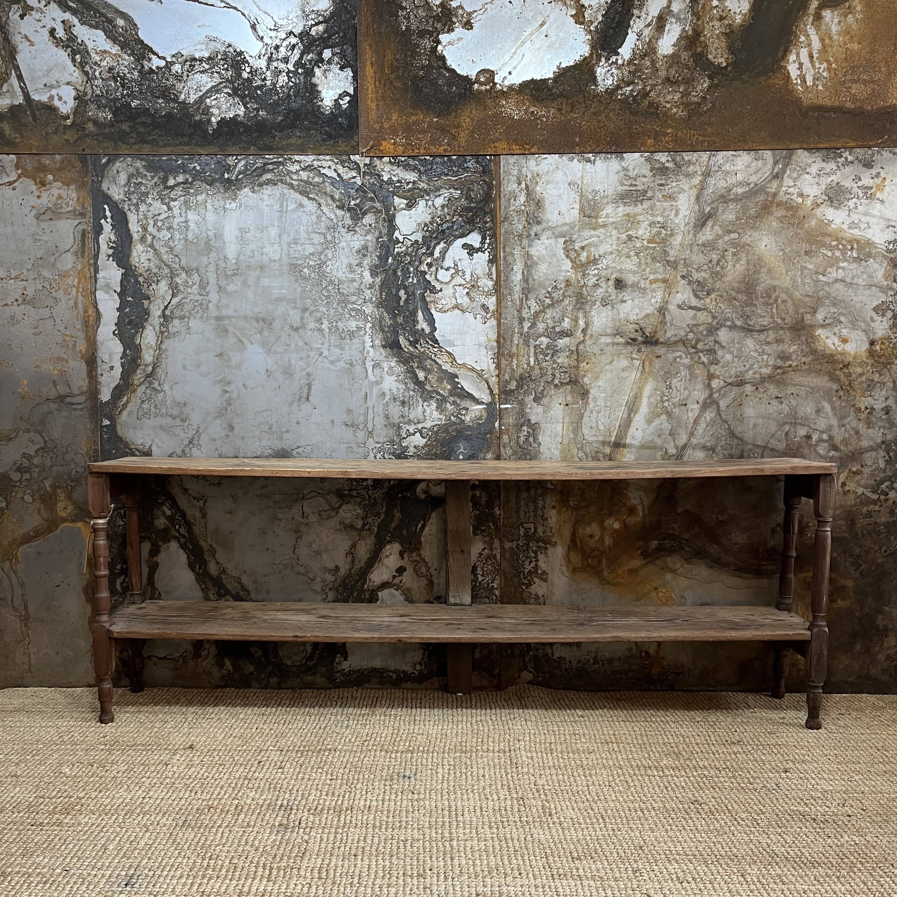 Antique grocery store shelf