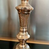 Old chiseled candlesticks