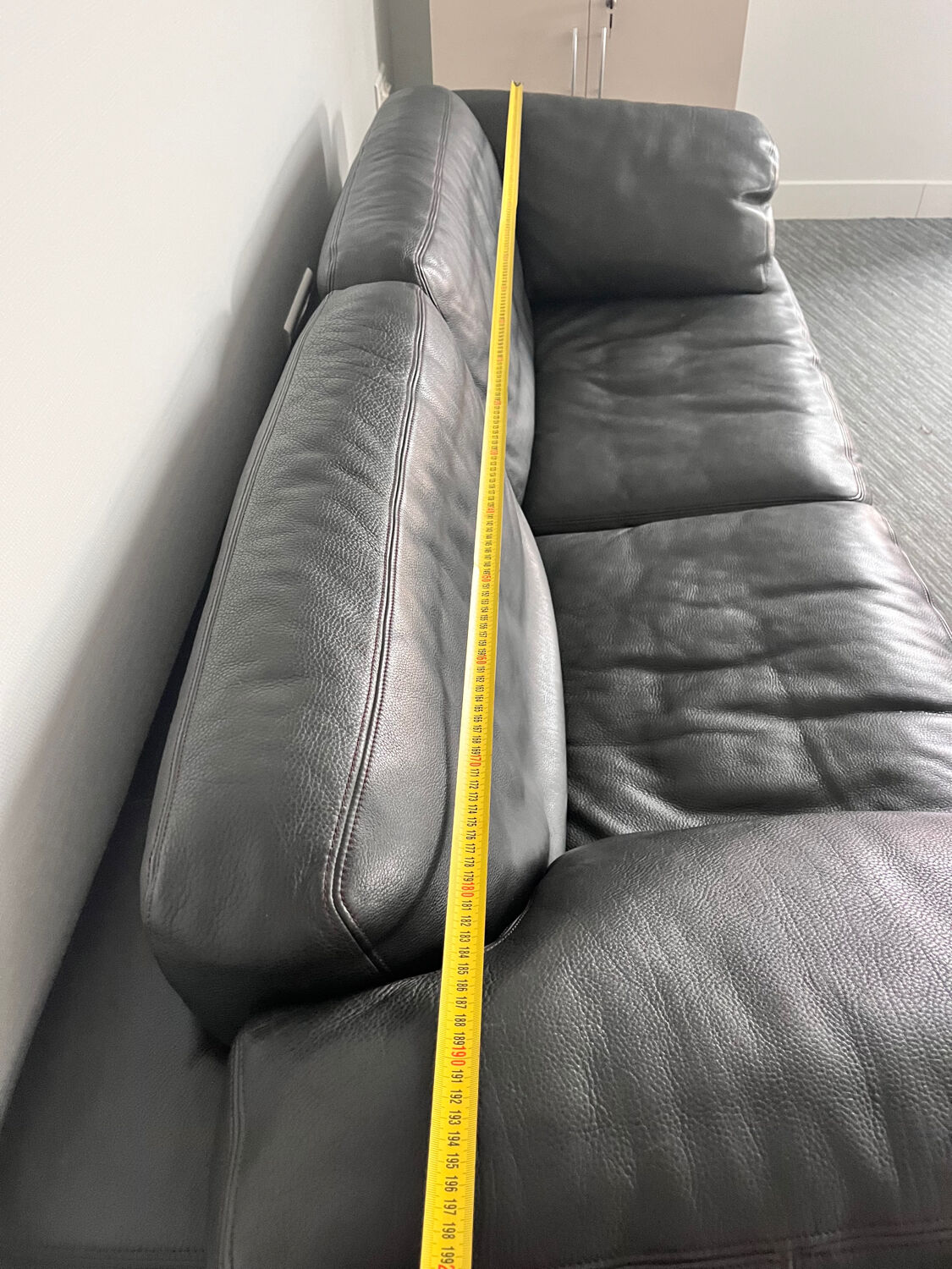 Canapé cuir Ds17-123 De Sede ( designer Antonio Citterio)