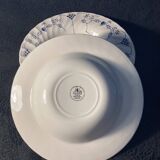 Set of 6 soup plates – Churchill – Blue Onion pattern