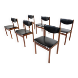 Mid-Century Modern Set of 6 Scandinavian Chairs, 1960s