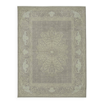 Tapis Oushak turc fait main 281 cm x 376 cm