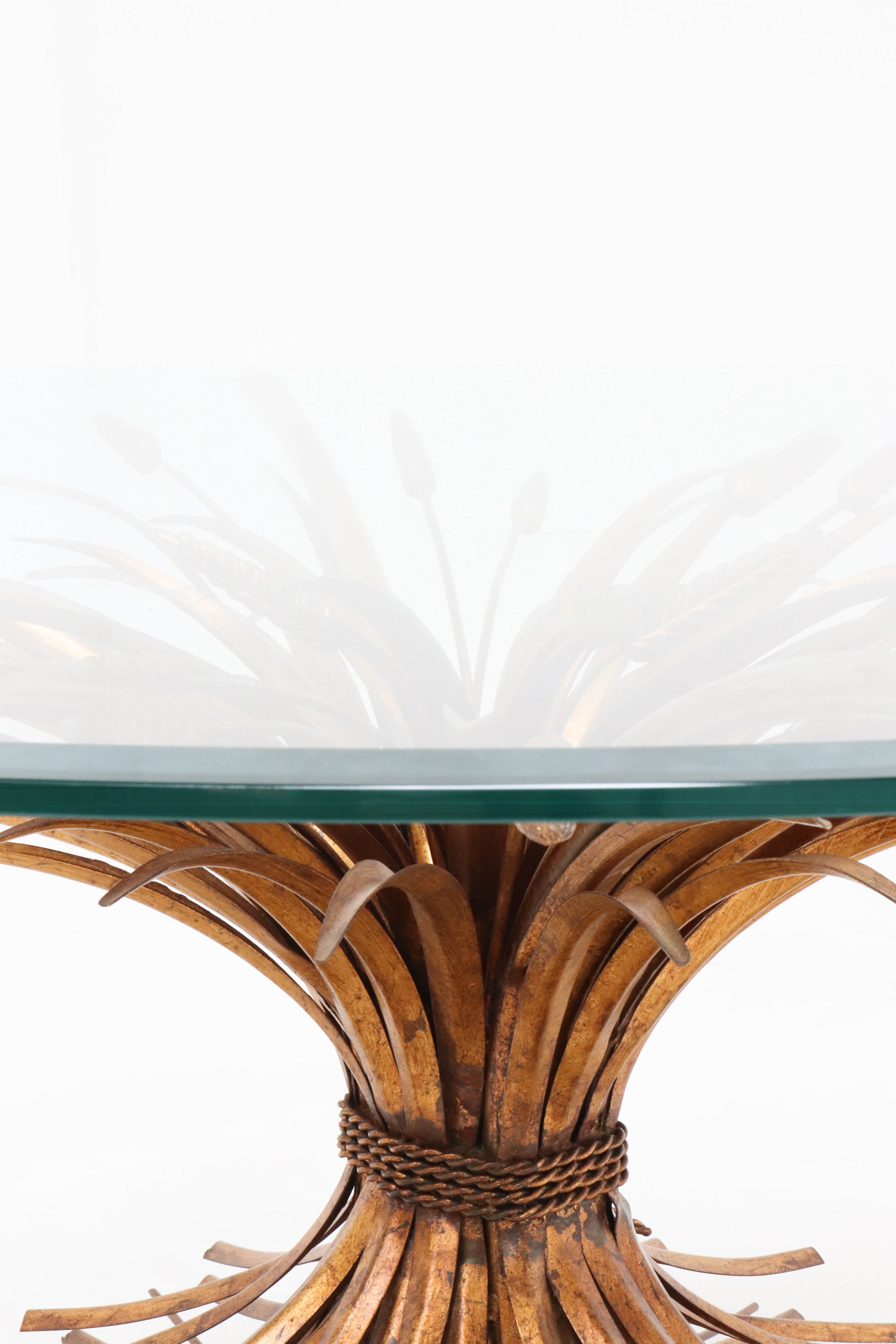 Vintage sheaf of wheat coffee table, 1960s