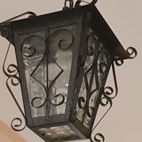 Suspension old wrought iron lantern