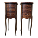 Pair of Louis XV bedside tables in marquetry