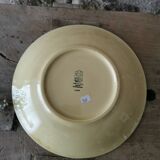 Hollow dish in Gien earthenware, Sunflower