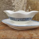 French vintage sauce boat, Salins E.C. Terre de Fer