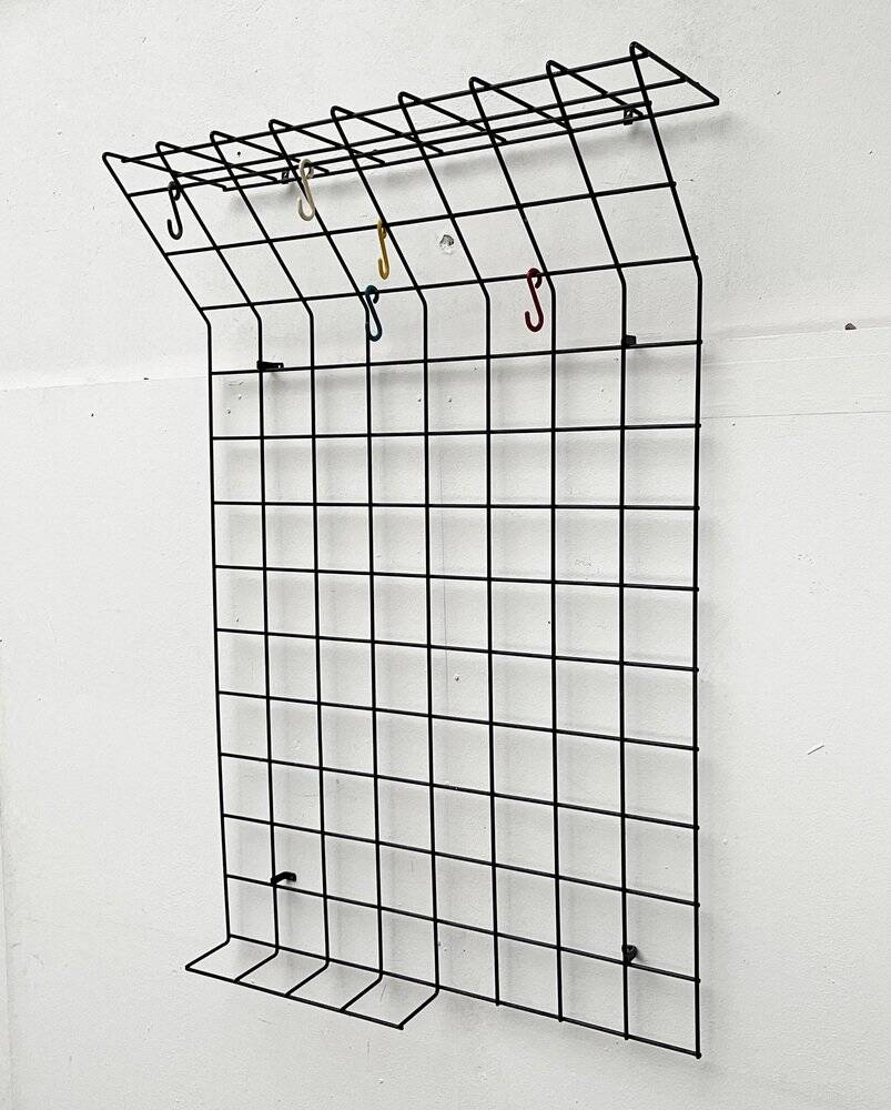 Minimalist German coat rack from the mid-century, 1960s.