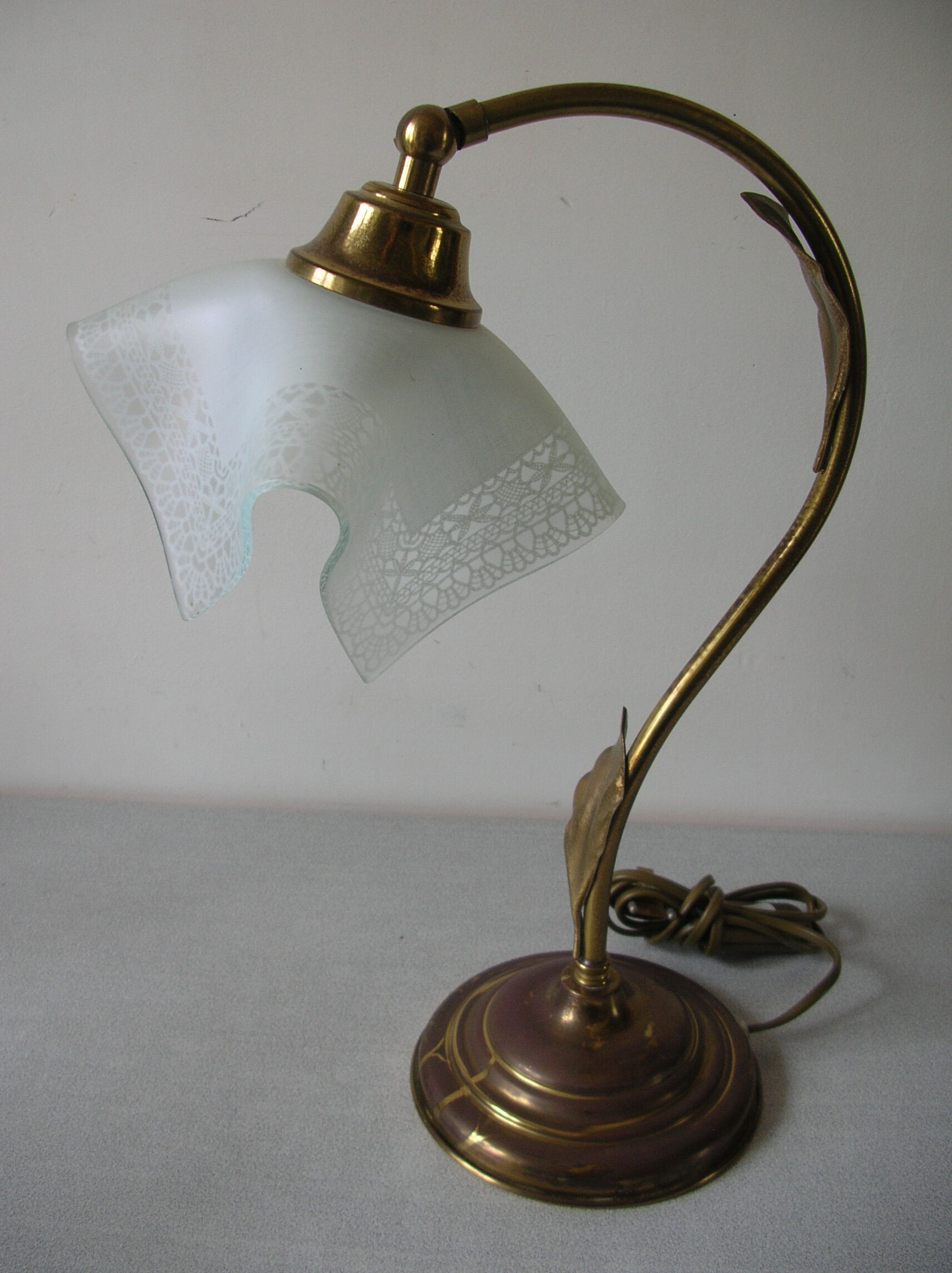 Ancienne lampe chevet JP Ryckaert abat jour