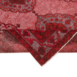 Handmade contemporary oriental 1980s 151 cm x 370 cm red rug