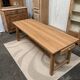 Solid oak farmhouse table with drawer