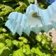 Lustre vintage opaline bleu