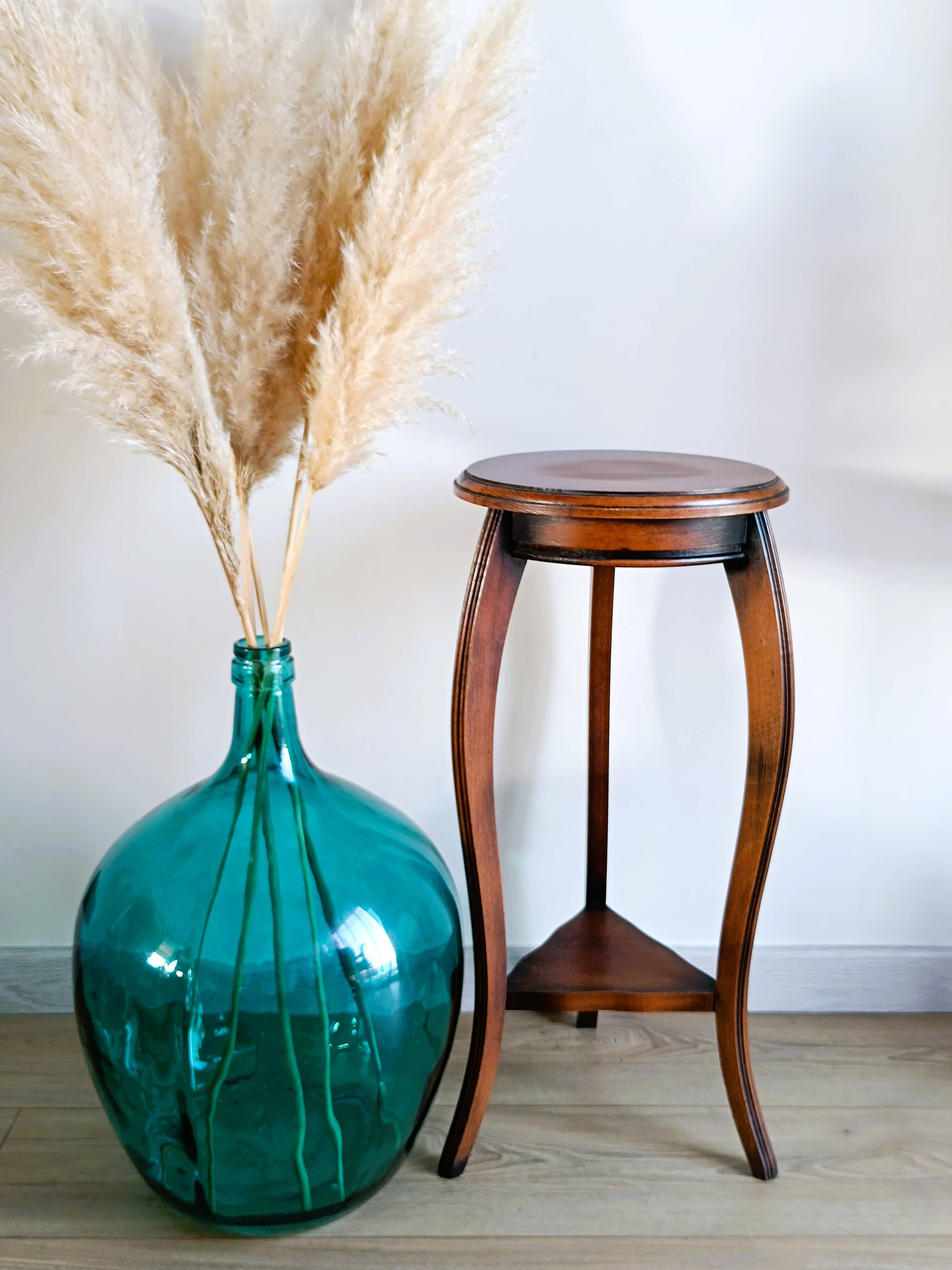 Small solid wood stool