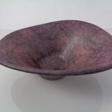 Large Purple & Black 704 Ruscha Art Ceramic Bowl, Germany, 1960s