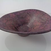 Large purple and black 704 Ruscha art ceramic bowl, Germany, 1960s.