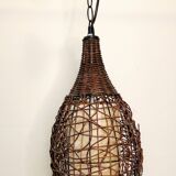 Vintage wicker chandelier
