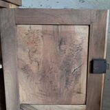 Low cherry wood sideboard with 1 drawer and 2 doors