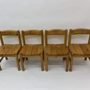 Set of 4 Rainer Daumiller dining chairs, 1970s