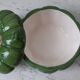 Empty pumpkin green ceramic pocket 60s-70s