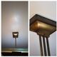 Brass and rectangular glass chandelier, 1940s vintage.