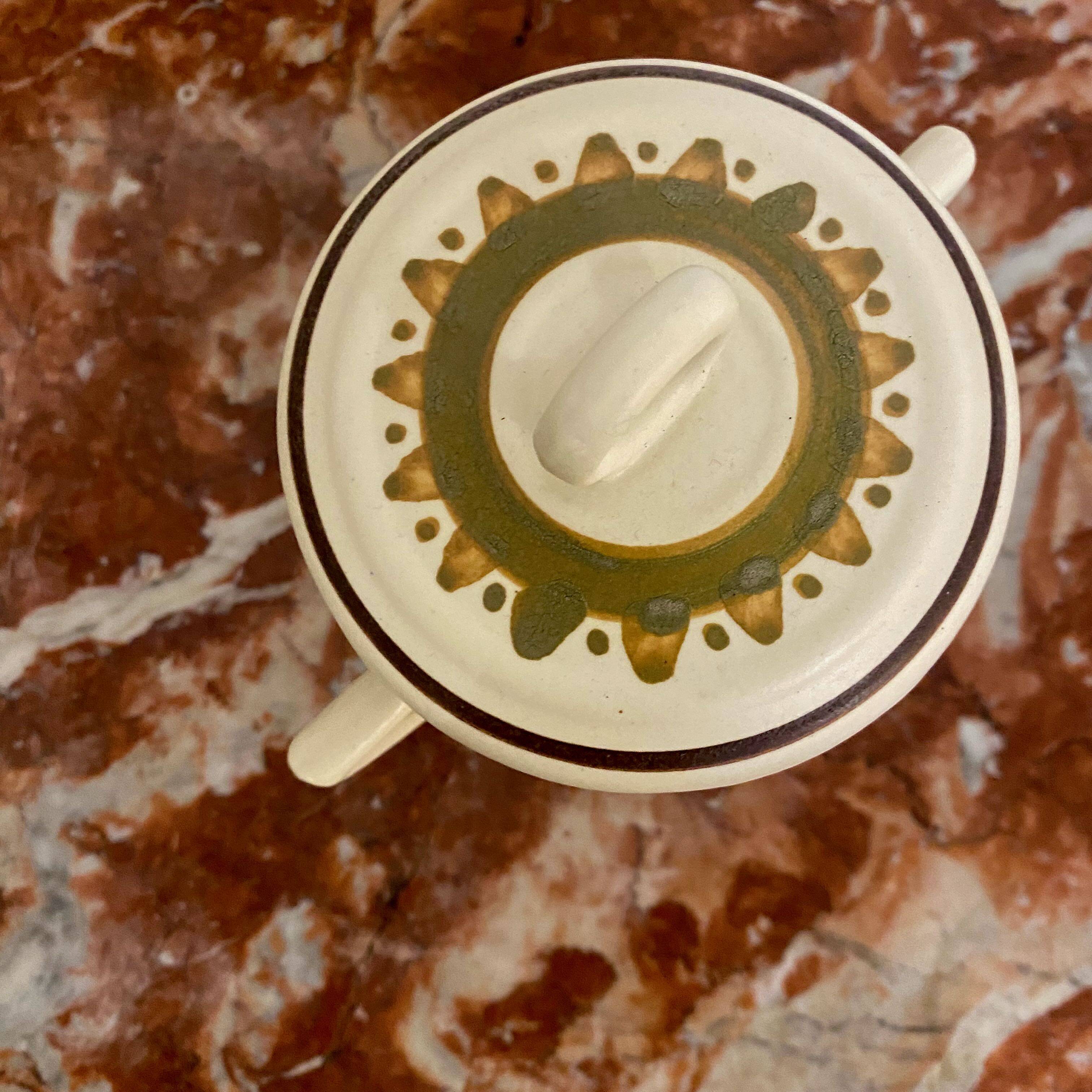 HB Quimper sugar bowl