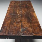 Robust Travail Populaire Farm Table, France, 19th Century