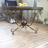 Brass coffee table by Petitot